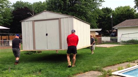 How to move a shed. If you move and want your building moved to your new address, we can do that for a nominal moving fee. We can also move your building somewhere else in your backyard if you want. We will be glad to move a shed in the same area that we offer delivery services to, however, we try to limit shed moving to about a 2-hour radius from our shop/office. 