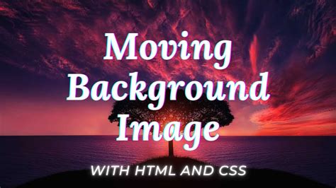 How to move background image in css