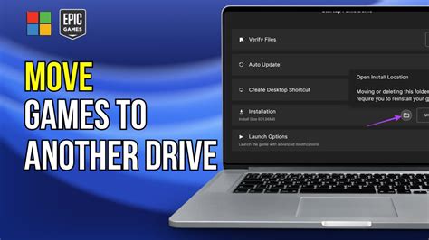 How to move epic games from one drive to another. YouTube