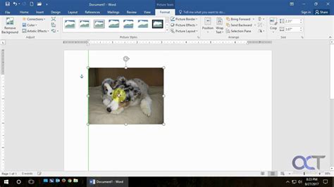How to move images in word online