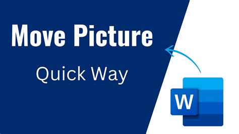 How to move inserted picture in word