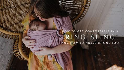 How to nurse in a ring sling