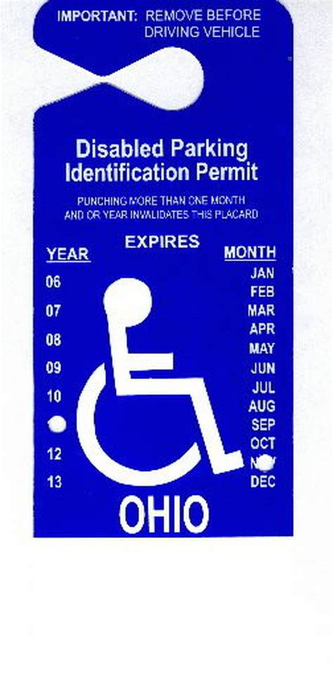 To get a disabled parking permit in Ohio, the individual must provide verification from a physician, physician assistant, advanced practice nurse or chiropractor registered in the state. ... An Ohio health care provider who provides a person with a prescription to obtain a disability placard or special license plate when they do not actually .... 