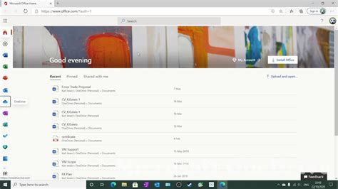 How to open Microsoft OneDrive in Microsoft Edge - YouTube