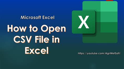 Alternatively, you can open Microsoft Excel and in the menu bar, select File, Open, and select the CSV file. If the file is not listed, make sure to change the file type to be opened to Text Files (*.prn, *.txt, *.csv). If, after opening the CSV file, the text is a single column (instead of separated by the commas), open the file in Microsoft ....