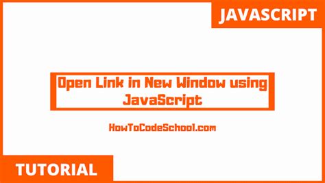 How to open a link in javascript