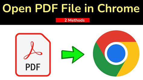 How to open a pdf in chrome