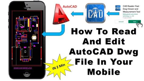 How to open autocad drawing in mobile