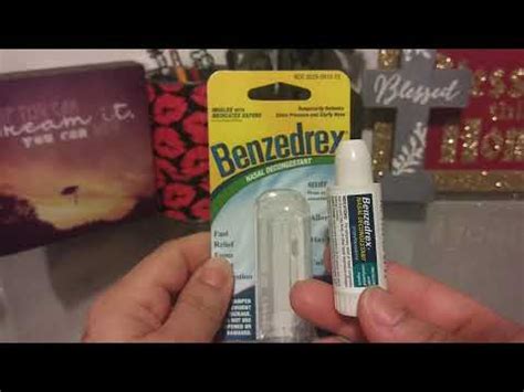 Product Description. Relieve your stuffy nose and sinus pressure with the Benzedrex vapor Inhaler. This nasal decongestant provides temporary relief of nasal congestion caused by sinusitis, hay fever or the common cold. Specially formulated with propylhexedrine, lavender oil, and menthol, Benzedrex promotes nasal and sinus drainage and .... 