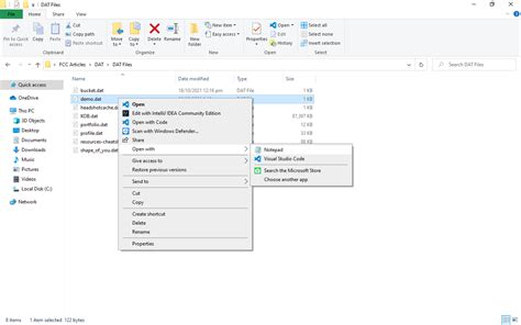 How to open dat file in linux