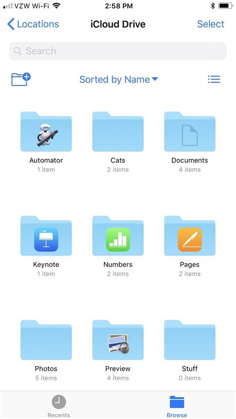 How to open file manager in iphone