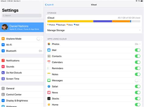 How to open icloud in ipad