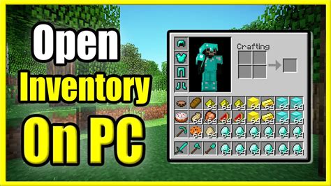 How to open inventory in minecraft pc