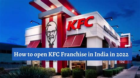 How to open kfc in india