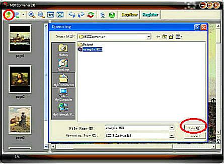 How to open mdi file in pdf