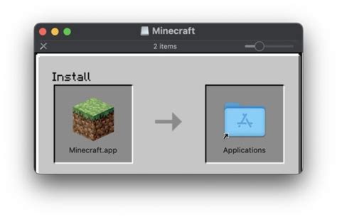 How to open minecraft on mac.  Drag the Minecraft icon to the Applicatio...