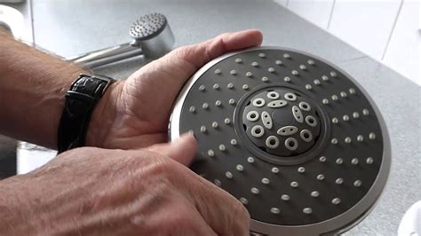 How to open moen shower head. Follow the steps below. With the handle removed, you will want to pull the Temperature Limit Stop out and rotate it clockwise. Place the Temperature Limit Stop back into the one of the lower notched openings in the Key Stop. Test the water temperature: Without reassembling the handle fully, place the handle or handle adapter back on the shower ... 