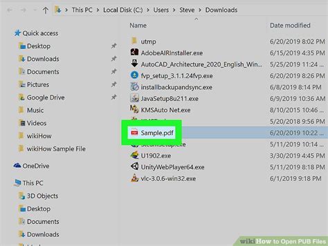 How to open pub file in android
