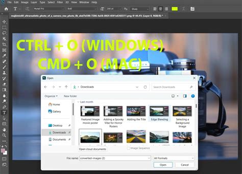 How to open raw editor in photoshop