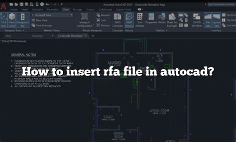 How to open rfa file in autocad