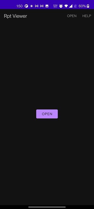 How to open rpt file in android