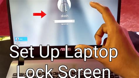 How to open screen lock in laptop