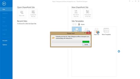 How to open site in sharepoint designer