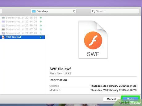 How to open swf file in mac