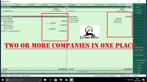 How to open two companies simultaneously in Tally ERP 9 for …