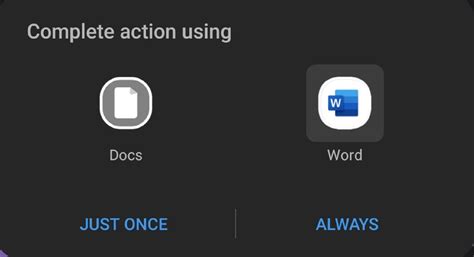 How to open word doc in android
