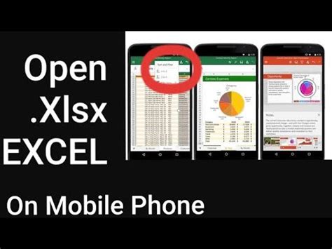 How to open xlsx file in mobile