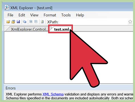 How to open xml file in windows
