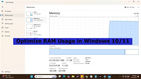 How to optimize ram usage.  If memory loss affects your ability to do your dail...