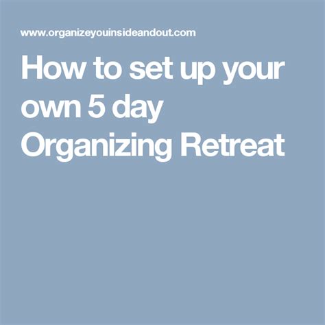 How to organize a retreat. Things To Know About How to organize a retreat. 
