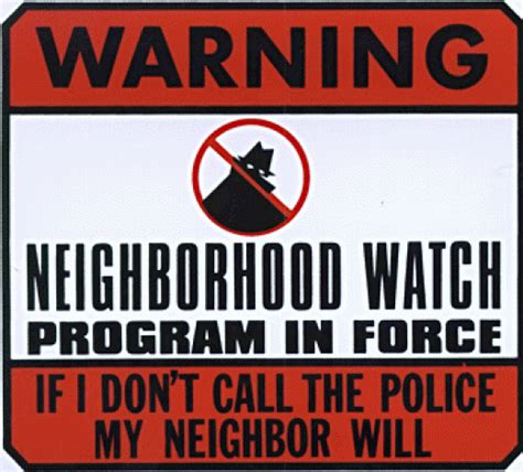 in Neighborhood Watch! Neighborhood Watch embraces and strengthens many things we’re already doing, such as watching out for each other’s homes or working together to solve problems. But Neighborhood Watch brings along the power of organization and the ability to focus energy and resources. Often Neighborhood Watch groups . 