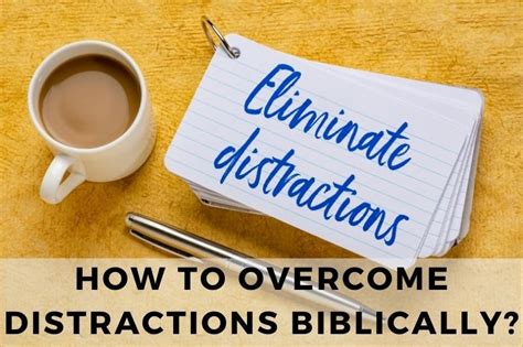 How to overcome distractions in life