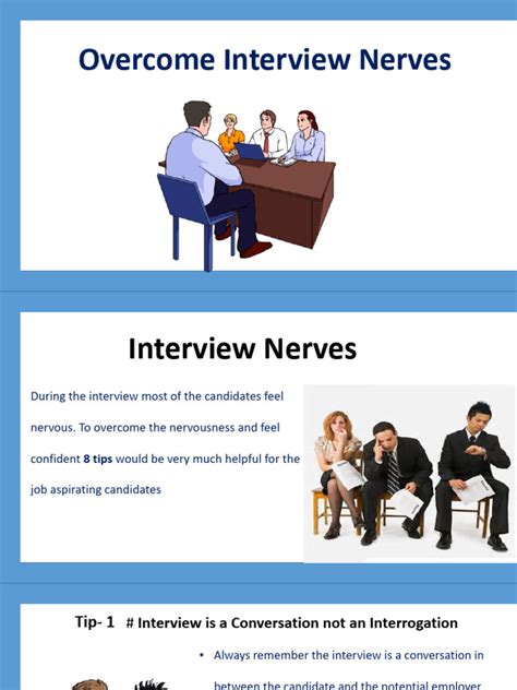 How to overcome nerves in an interview