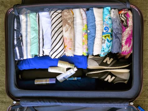 How to pack clothes in a suitcase