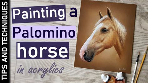 How to paint a Palomino Horse - YouTube