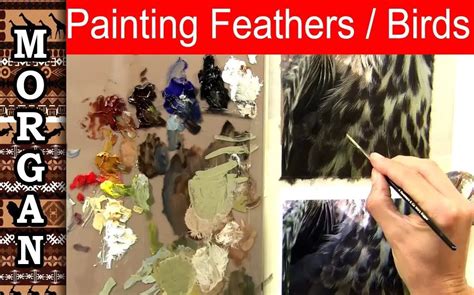 How to paint feathers in oil