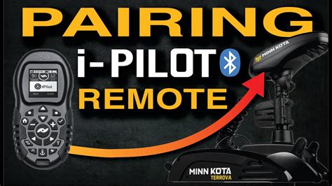 On the remote, use the Ok button to select the Pair option from the System menu. The Remote will scan for the motor. Once successfully paired, 3 longer beeps will be emitted from the Control Head and the remote will be paired. Resources. i-Pilot Product Manual; i-Pilot Quick Reference Guide. 
