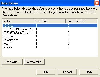 How to parameterize in qtp