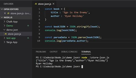 How to parse json in node js