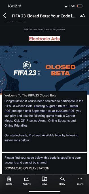 How to participate in FIFA 23 closed beta 