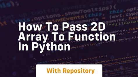 How to pass a 2d array from Python to C? – w3toppers.com