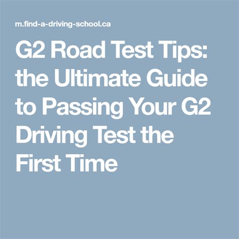 How to pass g2 driving test the first time by