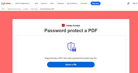 How to password protect in pdf