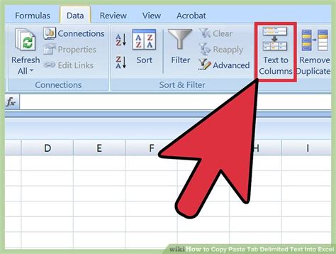 How to paste space delimited in excel