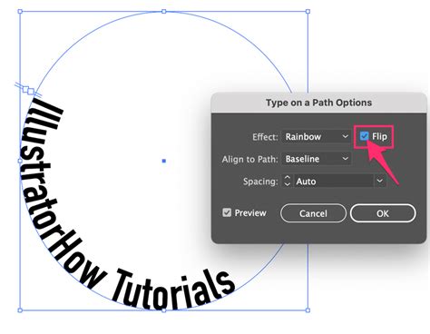 How to path text in illustrator
