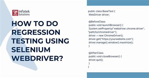 How to perform regression testing in selenium